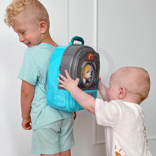 Woopie Tierarzt Rucksack mit Haus und Hund 3in1