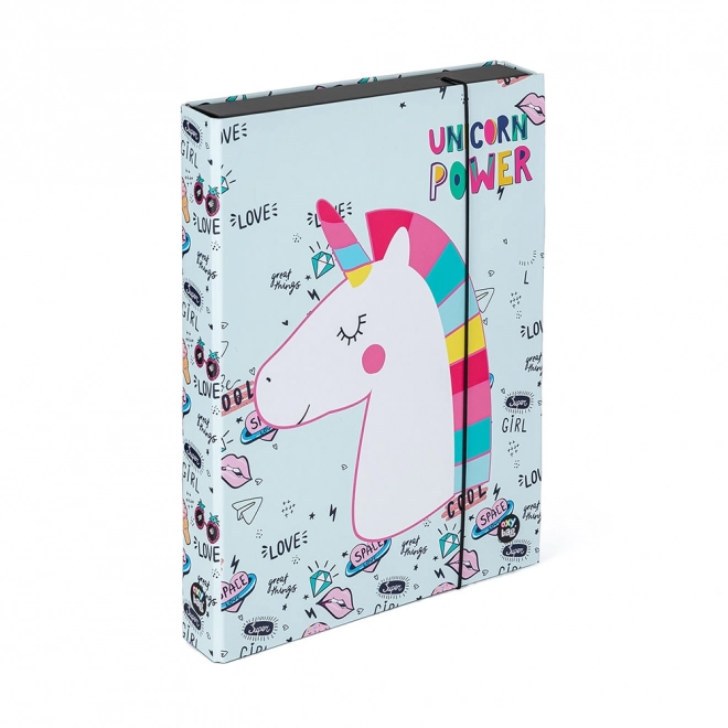 Praktische A4 Box Unicorn