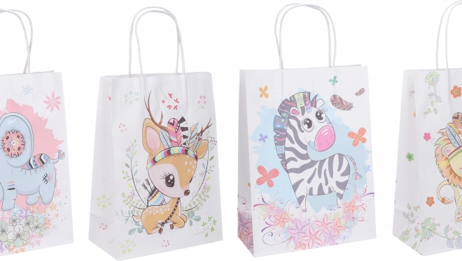 Geschenktasche für Kinder mittlerer Größe 19x9,5x26 cm