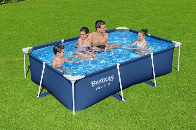DeluxeJr Steel Pro Rack Pool 259x170x61 BESTWAY für den Garten