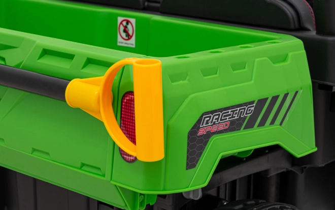 Auto Pick-Up Speed 900 pro Kinder Grün + 4x4 Antrieb + bewegliche Pumpe + Kofferraum + Fernsteuerung + Schaufel + LED Audio