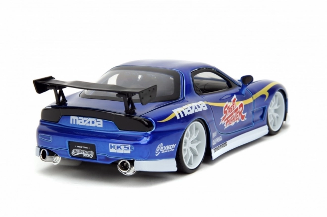 Street Fighter 1993 Mazda RX7 Modellauto 1:24