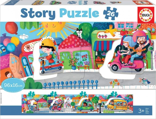 EDUCA Story-Puzzle Stadtverkehr 26 Teile