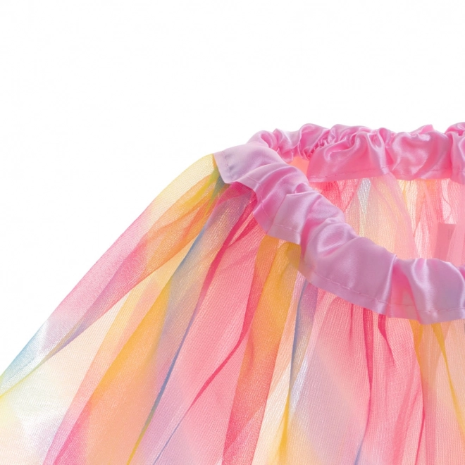 Tüllrock Tutu Kostüm Karneval Verkleidung Pink – regenbogenfarben