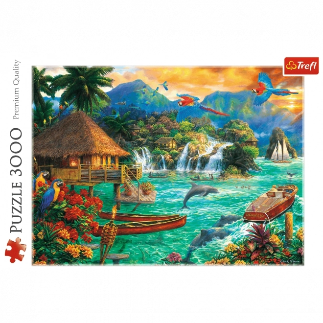 Puzzle Leben auf der Insel 3000 Teile