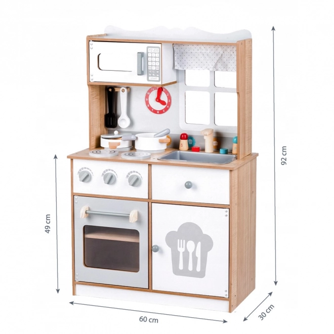 Holzkinderküche mit Zubehör Ecotoys