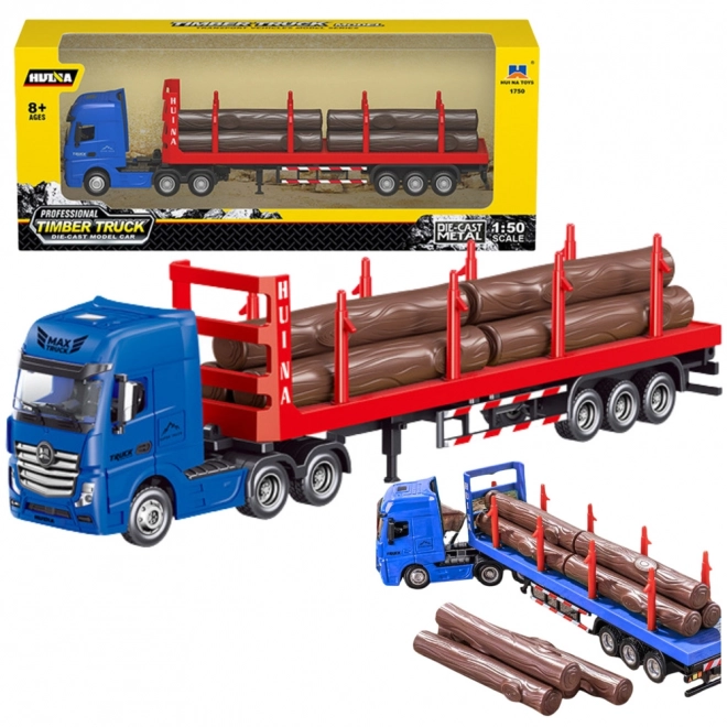 LKW für Holztransport Huina rot