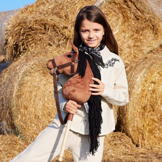 Stockpferd Hobby Horse HOPPIHORSE dunkelbraun