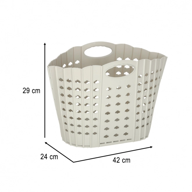 Faltbarer Wäschekorb Organizer Grau
