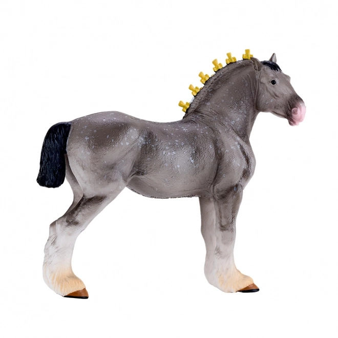 Mojo Shire Pferd Grau Gescheckt