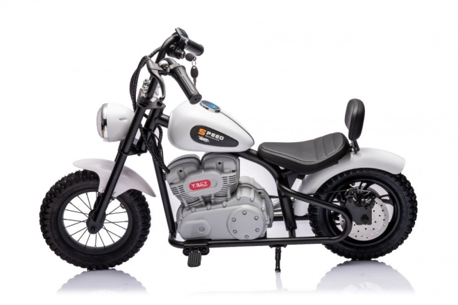 Elektrisches Motorrad 36V Weiß