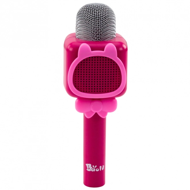 Drahtloses Bluetooth Karaoke-Mikrofon Rosa