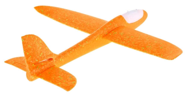 Styropor-Flugzeugmodell mit Licht für Kinder – orange