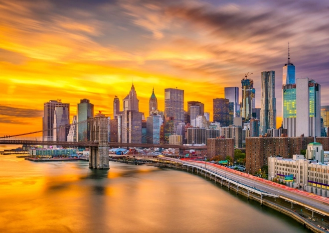 ENJOY Puzzle New York bei Sonnenuntergang 1000 Teile