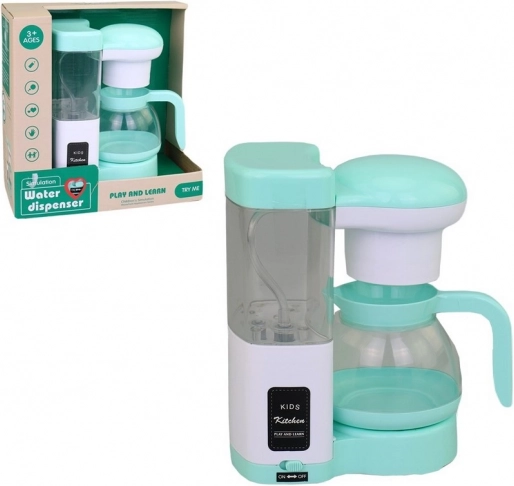 Tragbare Kaffeemaschine mit Batterien, Licht und Ton