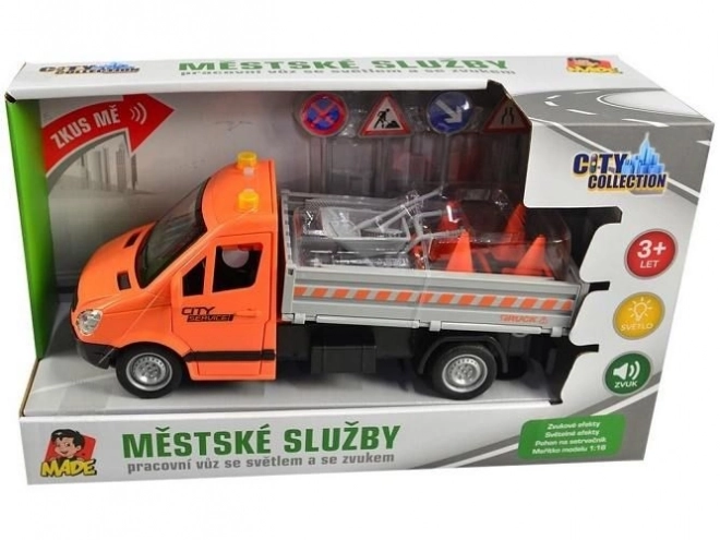 Auto für Verkehrsschilder