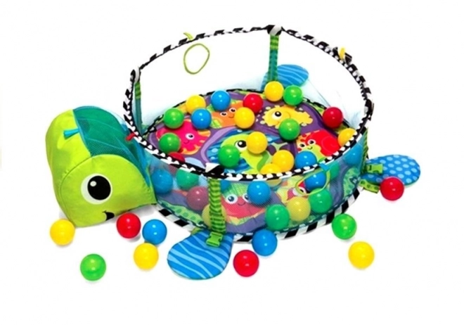 Spielmatte für Babys Schildkröte 3-in-1 Bällebad