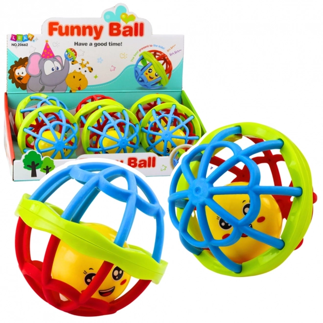 Sensorischer Ball mit Rassel für Säuglinge