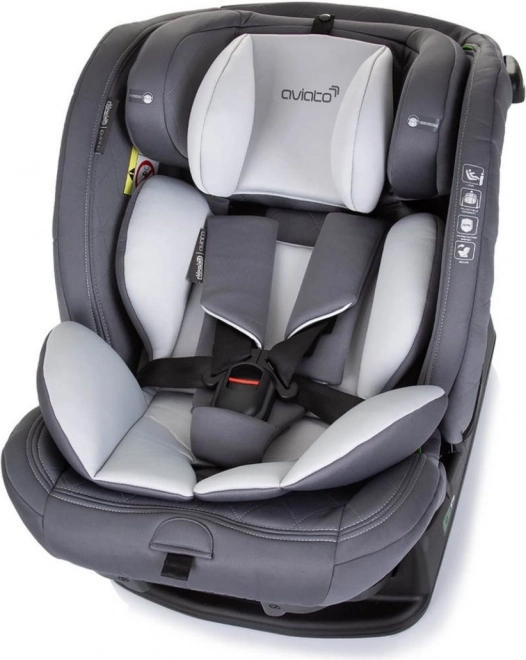 Chipolino Autokindersitz Aviato i-Size 40-150cm, Ash Grey