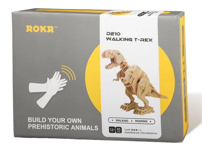 ROKR 3D Holzpuzzle Laufender T-Rex