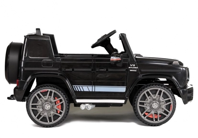 Schwarzer Mercedes G63 AMG Elektroauto für Kinder