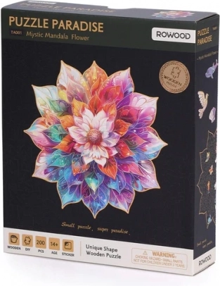 Holzpuzzle Blumenmandala