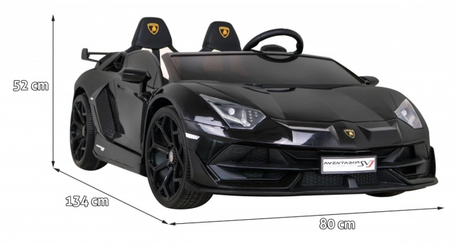 Lamborghini SVJ DRIFT pro 2 Kinder schwarz + Drift-Funktion + Fernbedienung + MP3 LED + langsamer Start