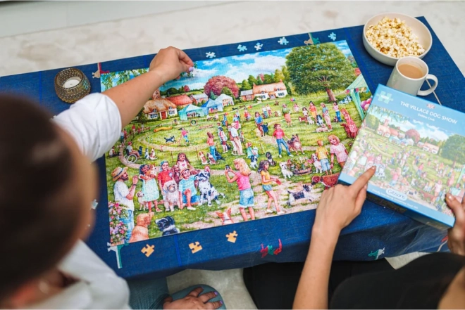 Gibsons Puzzle Dorf-Hunde-Wettbewerb 1000 Teile