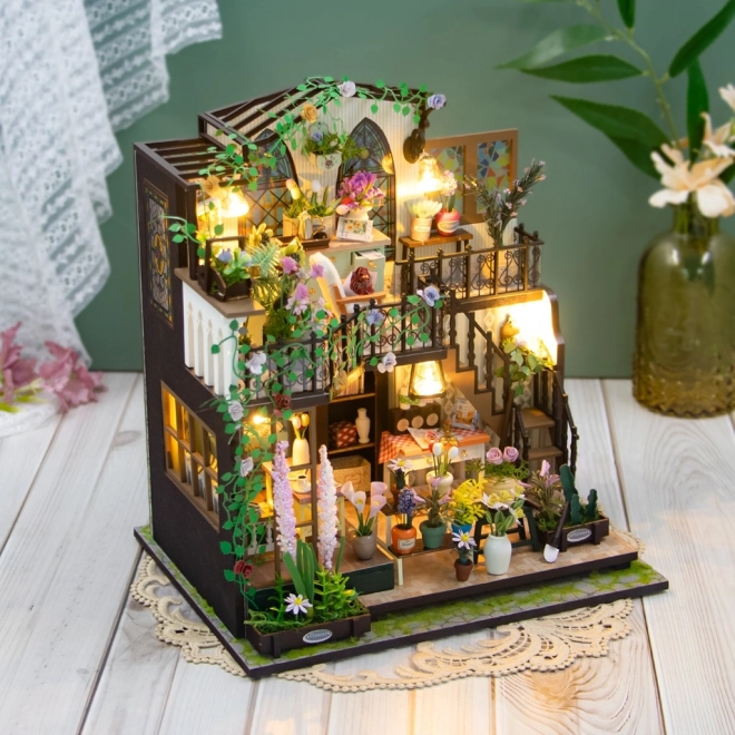 Miniaturhaus von Darcys Blumendomizil