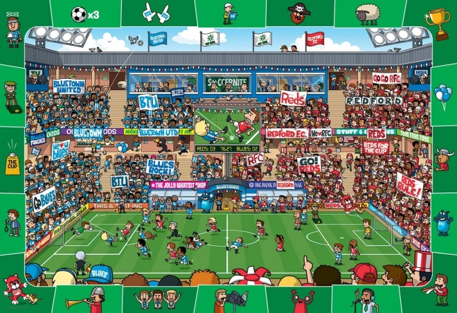 EUROGRAPHICS Spot & Find Puzzle Fußball 100 Teile