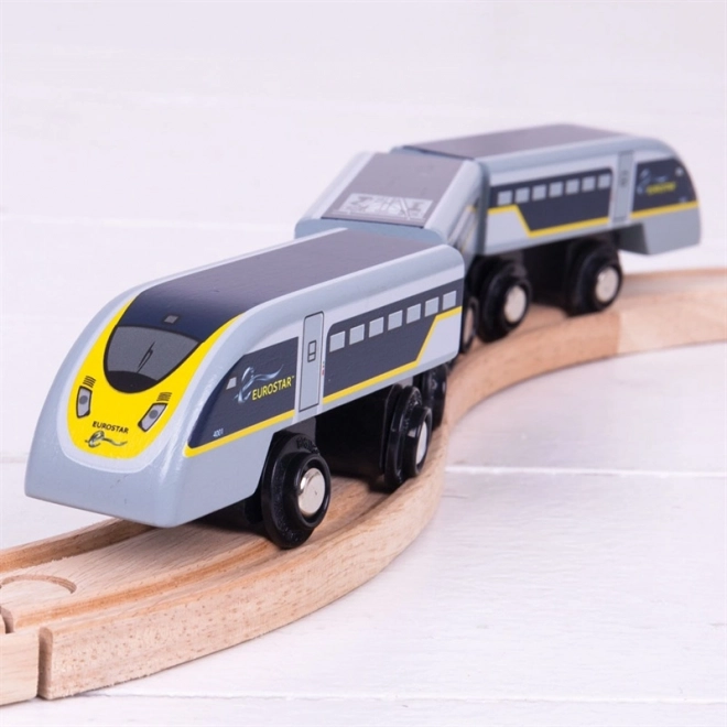 Schnellzug Eurostar E320 mit 3 Schienen von Bigjigs Rail