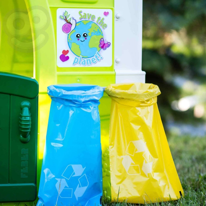 Recyclingbehälter für umweltfreundliche Bildung