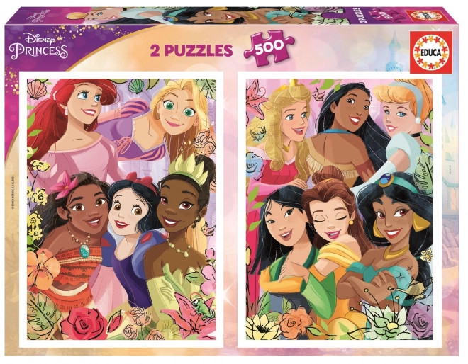 Disney Prinzessinnen Puzzle Set mit 2x500 Teilen