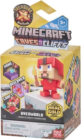 Treasure X Minecraft Caves & Cliffs Overworld interaktives Set mit Figur und Schatz