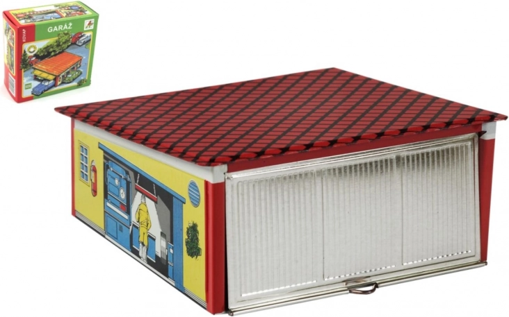 Metallgarage für Spielzeugautos KOVAP 15 × 16 × 13 cm