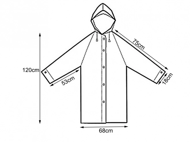 Mackintosh Regenjacke mit Tasche und Kapuze