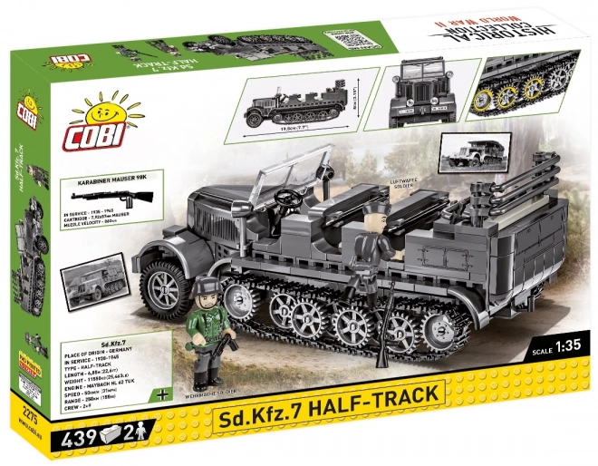 Zweiter Weltkrieg Sd.Kfz. 7 Halbkettenfahrzeug Modellbauset