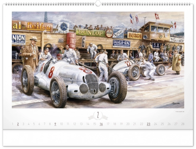 Wandkalender Oldtimer – Václav Zapadlík 2025