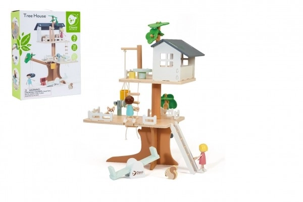 Baumhaus mit Zubehör aus Holz