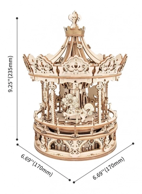 Romantisches Karussell - mechanische 3D Puzzle von ROBOTIME