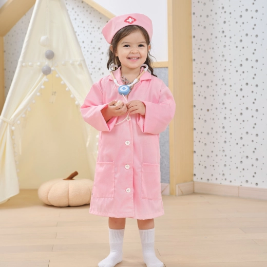 Authentische rosa Jacke mit Tasche