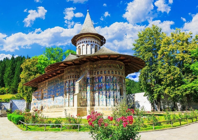 Puzzle Kloster Voroneț, Suceava, Rumänien 1000 Teile