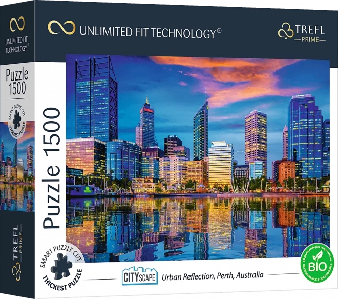 Trefl Puzzle UFT Cityscape: Perth Spiegellandschaft, Australien 1500 Teile