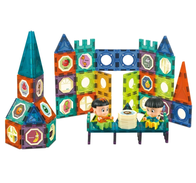 Woopie magnetische Bausteine Schloss 98 Stk