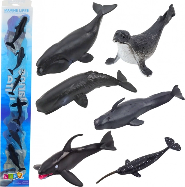 Satz von Meeressäugerfiguren