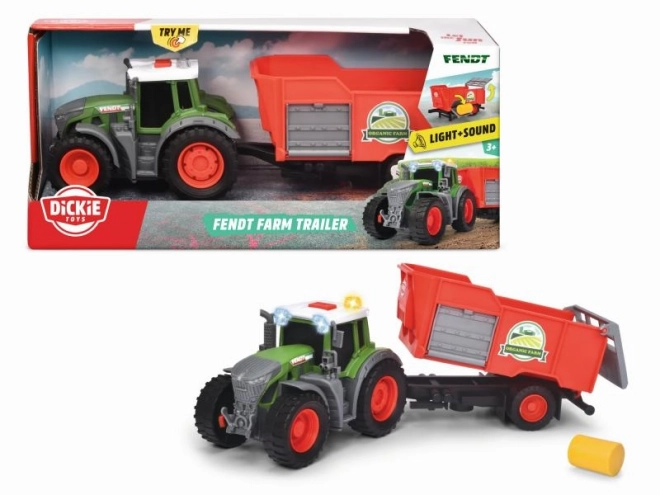 Fendt Traktor mit Anhänger 26 cm