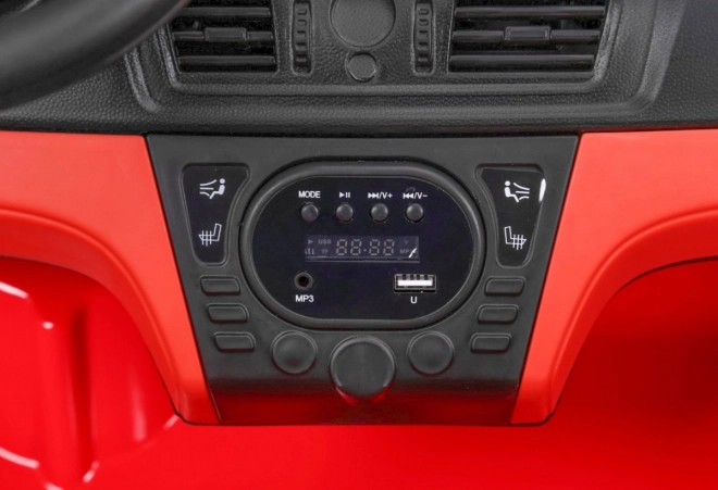BMW X6M XXL pro 2 Kinder Rot + Fernbedienung + Ökoleder + Sicherheitsgurte + Langsamer Start + MP3 USB + LED-Leuchte
