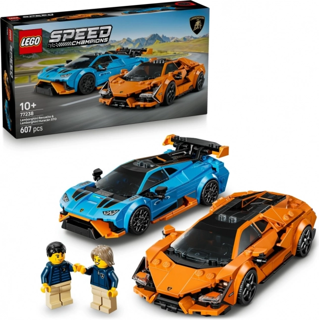 LEGO Speed Champions Lamborghini Revuelto & Huracán STO – Doppelset Rennwagen