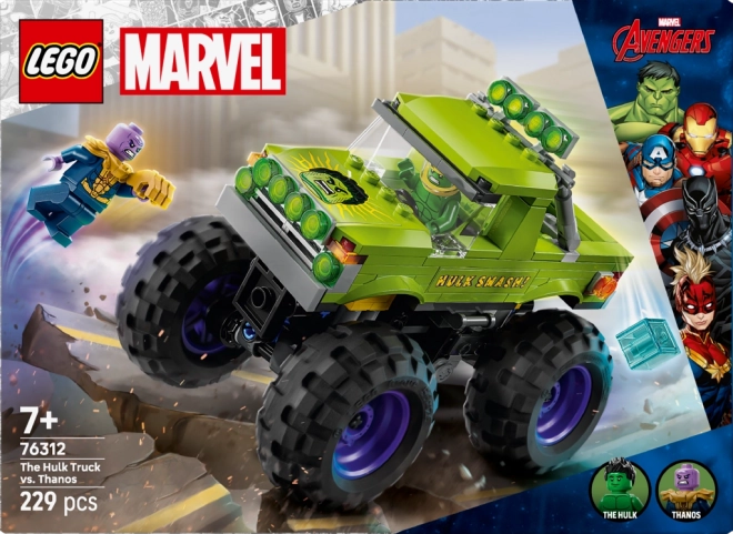 Lego Marvel Hulk Truck vs. Thanos