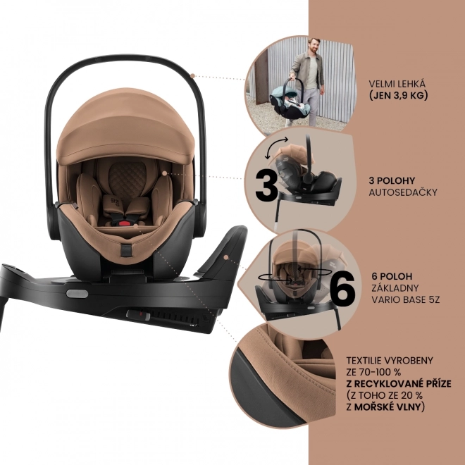 Autokindersitz Baby-Safe Pro Lux mit Vario Base 5Z in Soft Taupe